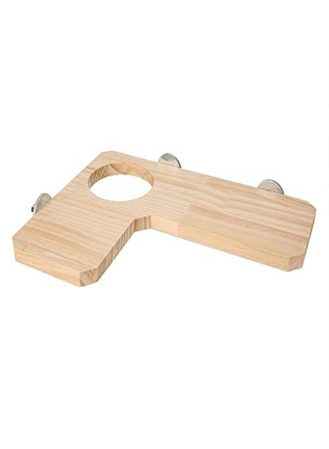 Western Era Wooden Toy Cage Accessory Platform Ideal for Birds, Hamsters, Mice, Rabbit, Guinea Pig - Image 4